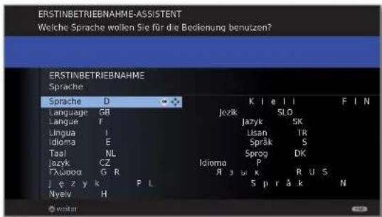 LOEWE ART 46 LED 200 - Ablauf des Erstinbetriebnahme-Assistenten - 1