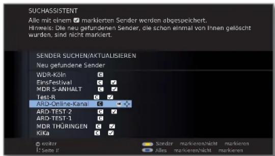 LOEWE ART 46 LED 200 - Sender suchen/aktualisieren – Behandlung von neuen und nicht mehr gefundenen Sendern - 2