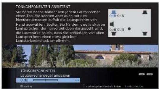 LOEWE ART 46 LED 200 - OK Weiter zur Einstellung Abstand zu linkem Frontlautsprecher. - 2