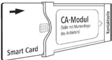 LOEWE ART 46 LED 200 - Smart Card in das CA-Modul einschieben - 1