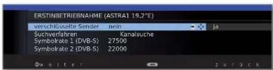 LOEWE ART 46 LED 200 - Einstellmöglichkeiten für den DVB-S-Empfang (Fortsetzung): - 3