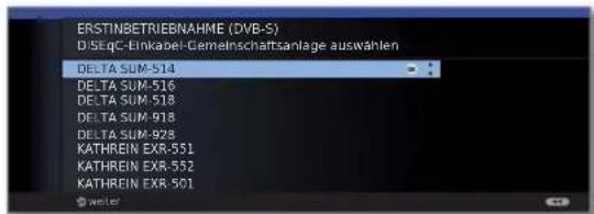 LOEWE ART 46 LED 200 - Einstellmöglichkeiten für die Satellitenanlage (DiSEqC-Einkabel-Gemeinschaftsanlage): - 1