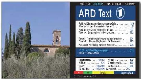 LOEWE ART 46 LED 200 - Teletext starten und beenden - 2