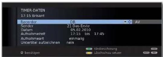 LOEWE ART 46 LED 200 - Timer-Aufnahme über Teletext programmieren - 7