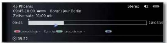 LOEWE ART 46 LED 200 - Statusanzeige bei zeitversetzter und Archiv-Aufnahme - 2