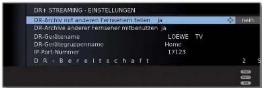 LOEWE ART 46 LED 200 - DR+ Streaming - Einstellungen - 1