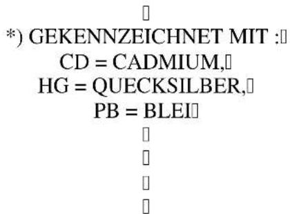 Reflexion LED2210ST - BATTERIE-ENTSORGUNGSHINWEIS: - 1