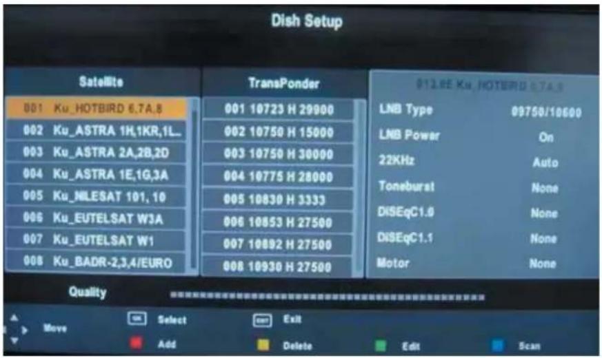 Reflexion LDD2750 - Einen anderen Satelliten oder LNB einstellen - 1