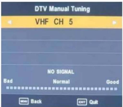 Reflexion LDD2750 - DVB-T Manueller Sendersuchlauf - 1