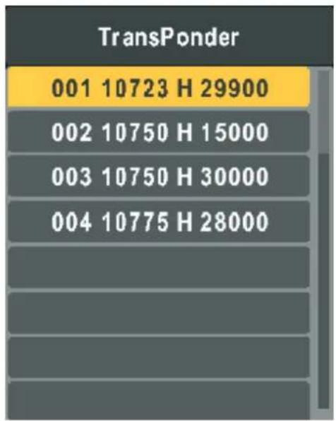 Reflexion LDD2750 - Transponderliste - 1
