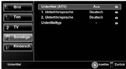 FUNAI LED32H9323M - Untertitel (ATV) - 1