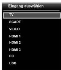 FUNAI LED32H9323M - Auswahl des Eingangsmodus - 1