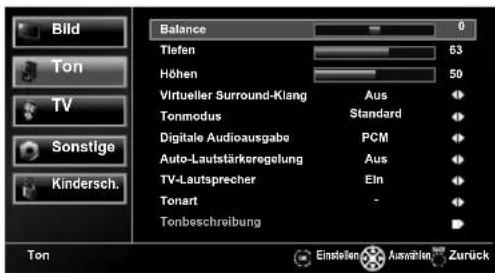 FUNAI LED32H9000M - Toneinstellung - 1