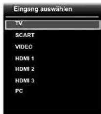 FUNAI LED32H9000M - Auswahl des Eingangsmodus - 1