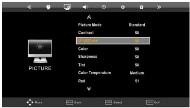 CMX LED 8246F Nelsoni - Bildeinstellungen - 1