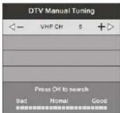 CMX LED 8260F Ozelot - Manuelle DVB Suche - 1