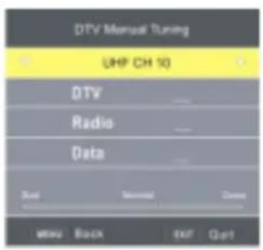 CMX 8372F Lucani - Manuelle DTV-Suche - 1