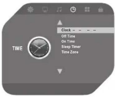 Clock Off Time On Time Sleep Timer Time Zone