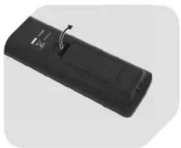 OK OLE 24150-W - EINLEGEN DER BATTERIEN IN DIE FERNBEDIENUNG - 1