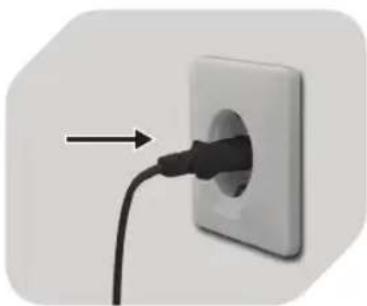 OK OLE 24150-W - Einstecken des Netzkabels - 1