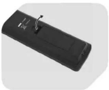 OK OLE 22150-B - EINLEGEN DER BATTERIEN IN DIE FERNBEDIENUNG - 1