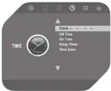Clock Off Time On Time Sleep Timer Time Zone