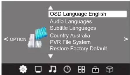 Kogan KULED22XXXYA - OPTION MENU - 1