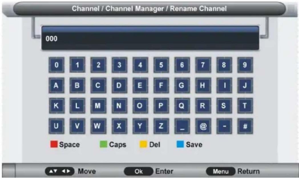 Jay-Tech 2151KL - Channel Management (Senderverwaltung) - 2