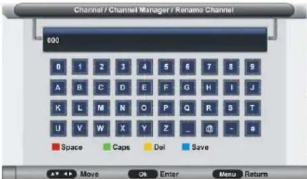 Jay-Tech 2042TT-DVB-T2 - Channel Management (Senderverwaltung) - 2