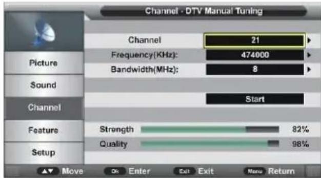 Jay-Tech 2032TT-DVB-T2 - DTV Manual Search (DTV manuelle Suche) - 1