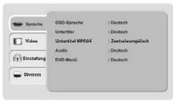 Terris LEDTV 2441 - DVD SETUP-MENÜ - 1