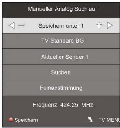 Terris LEDTV 2234 - MANUELLE SENDERSUCHE FÜR ANALOGEN EMPFANG - 1