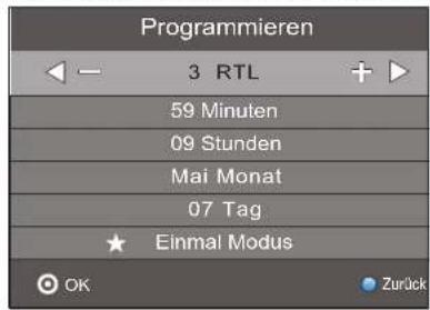 Terris LED TV 2943 - Automatisches Ein-/Umschalten zu Sendungen speichern - 1