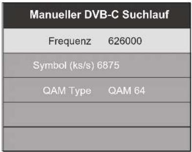 Terris LED TV 2943 - DVB-C-SENDER MANUELL SPEICHERN - 1