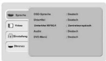 Terris LED TV 2943 - DVD SETUP-MENÜ - 1