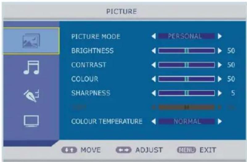 Jay-Tech LED TV JTC 19 - PICTURE MODE (Bildmodus) - 1
