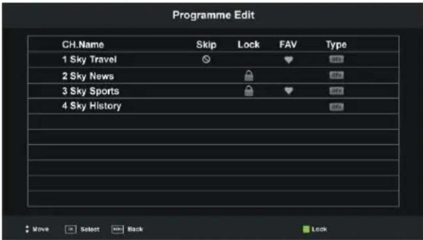 Jay-Tech LED TV 832 - Block Program (Programm sperren) - 1