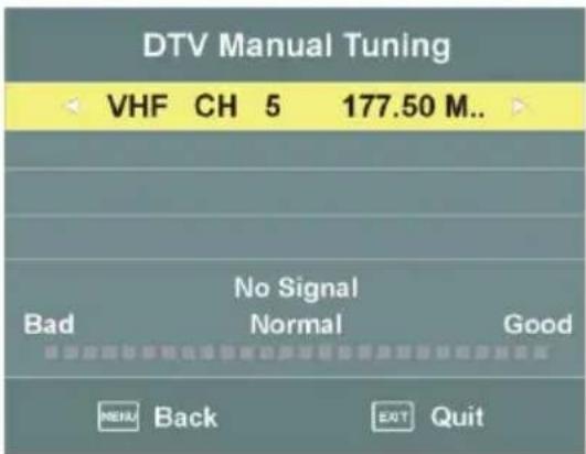 Jay-Tech LED TV 832 - DTV Manual Tuning (Manuelle DTV-Einstellung) - 1