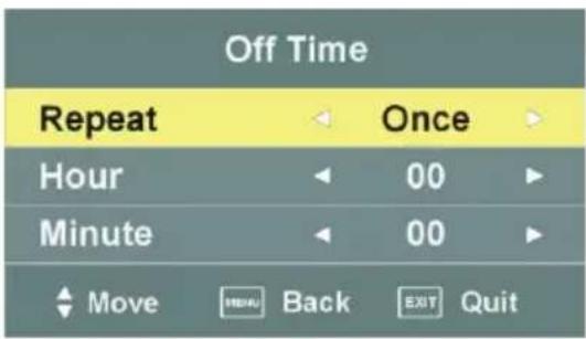 Jay-Tech LED TV 832 - Off Time (Abschalttimer) - 1