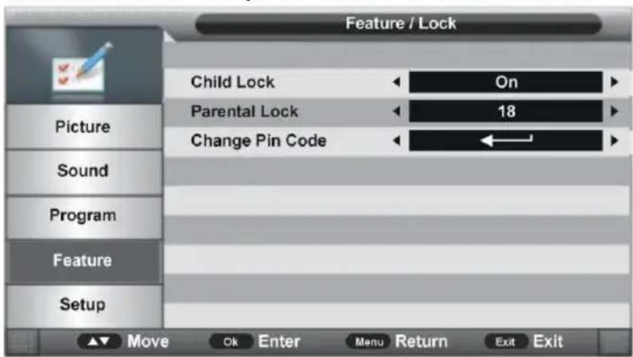 Jay-Tech LED TV 821D - Lock (Sperre) - 1