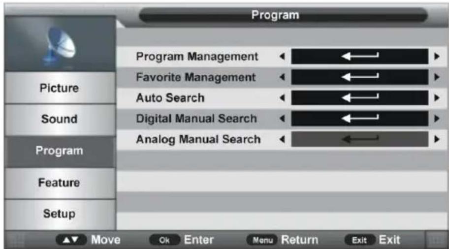 Jay-Tech LED TV 821D - Program (Programm) - 1