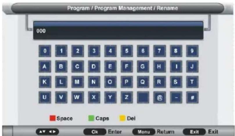 Jay-Tech LED TV 821D - Program Management (Programmverwaltung) - 2