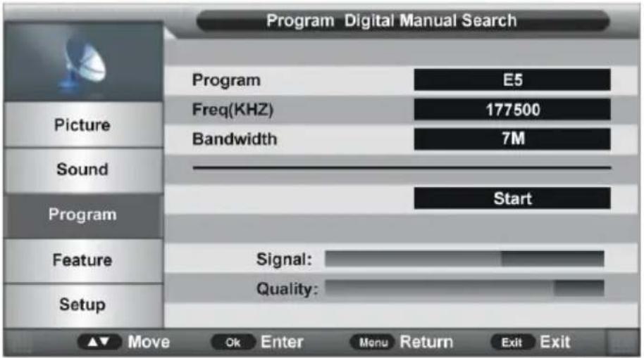 Jay-Tech LED TV 821D - Digital Manual Search (Digitale manuelle Suche) - 1
