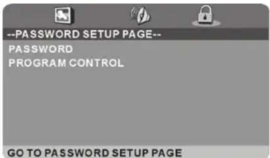 Jay-Tech LED TV 821D - 3) PASSWORD SETUP (Kennworteinrichtung) - 2
