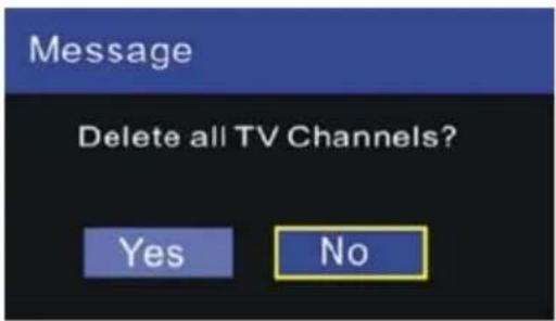 Jay-Tech LED TV 818 - DEL RADIO CH (Radiosender löschen) - 1