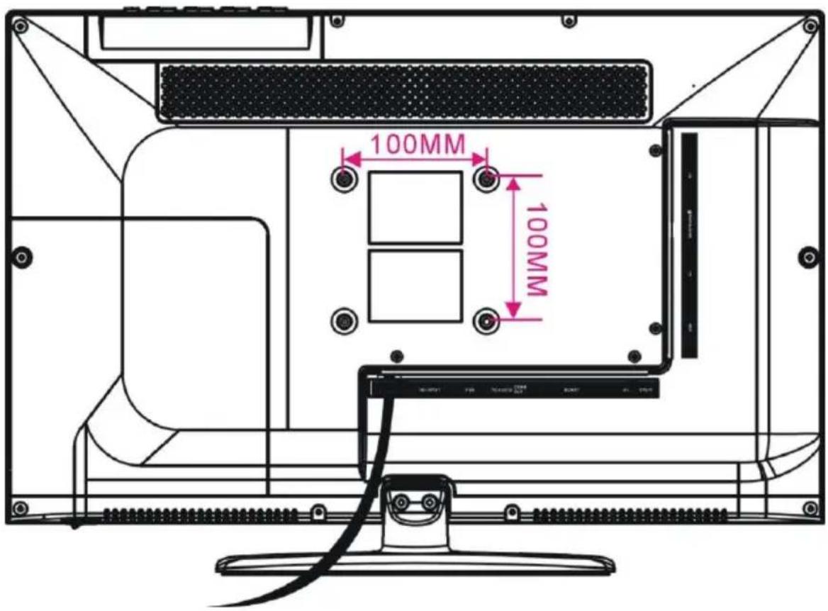 Jay-Tech LED TV JTC23C - Wandmontage - 1