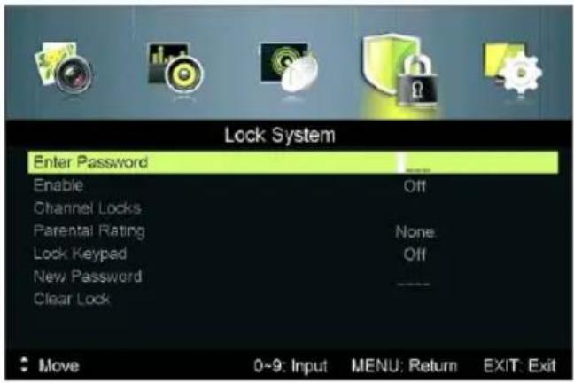 Jay-Tech LED TV JTC 40TT - LOCK SYSTEM MENU (SYSTEMMENÜ SPERREN) - 1
