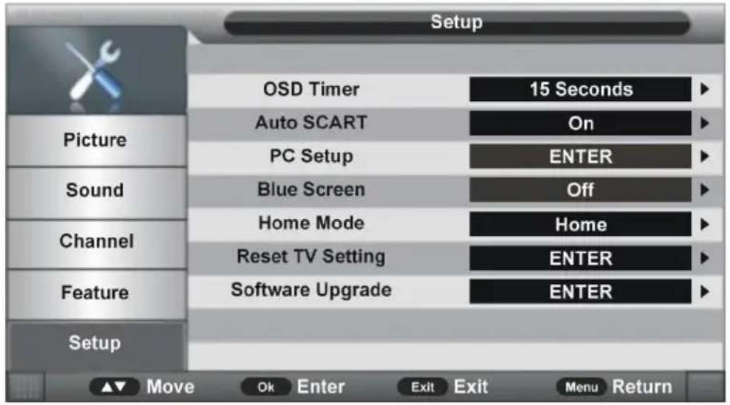 Jay-Tech LED TV JTC 3050TT - SETUP (Einrichtung) - 1