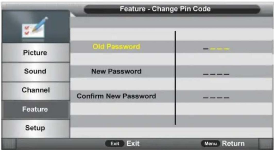 Jay-Tech LED TV JTC 3050TT - Change Pin Code (Kennwort ändern) - 1