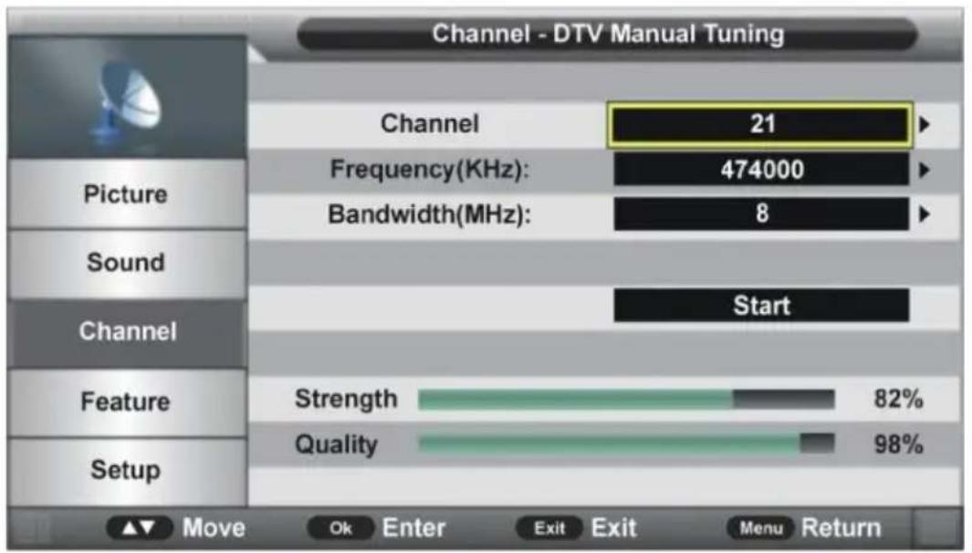 Jay-Tech LED TV JTC 3050TT - DTV Manual Search (DTV manuelle Suche) - 1